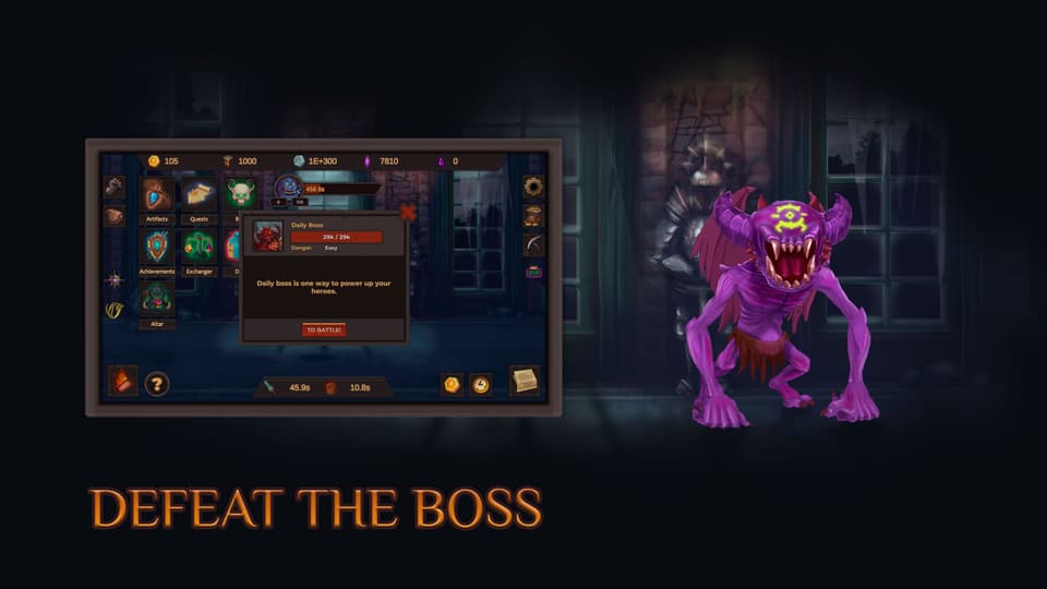Boss fight with its own attack pattern and rewards